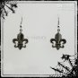 Fleur De Lys Earrings / Goth Twilight Earring