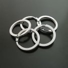 10pcs Split 33mm Key Ring Chain Metal Silver Jewelry Finding