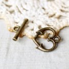 20 Sets Jewelry Repair DIY Heart Clasp Toggle Finding/jewelry accessory