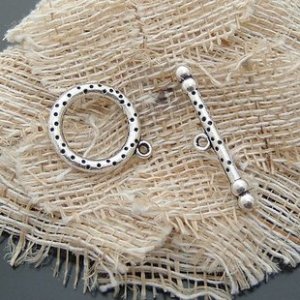 10 Sets Jewelry Repair DIY Dot Clasp Toggle Finding/jewelry accessory 21mm