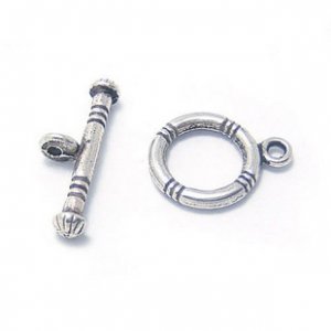 30 Sets Jewelry Repair DIY Key Clasp Toggle Finding/jewelry accessory 16 X 12mm