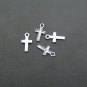 Lot of 100pcs mini Cross dollhouse miniature toy/jewelry bracelet  metal alloy Charm B2