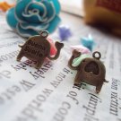 Lot of 500pcs Love Elephant dollhouse miniature toy/jewelry bracelet  metal alloy Charm B2