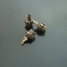 Lot of 100pcs 3D Crown dollhouse miniature toy/jewelry bracelet  metal alloy Charm B2