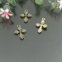Lot of 500pcs Cross 26 X 17MM dollhouse miniature toy/jewelry bracelet  metal alloy Charm A1