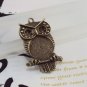 Lot of 100pcs OWL 42mm dollhouse miniature toy/jewelry bracelet  metal alloy Charm