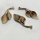 Lot of 100pcs CAlla 37 x 14mm dollhouse miniature toy/jewelry bracelet  metal alloy Charm