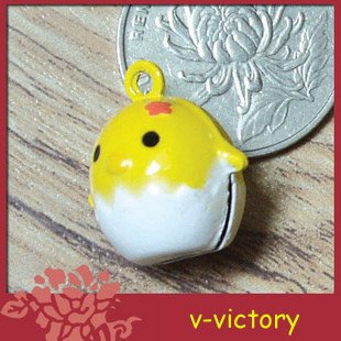 10 x Cartoon Bell Dog Pet Cat Collar Egg New Born Chick Chicken 2cm