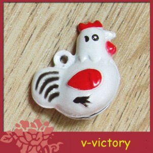 10 x Cartoon Bell Dog Pet Cat Collar Chick Chicken  2cm