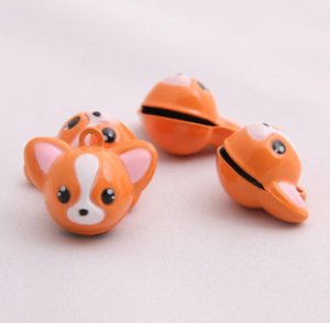 10 x Cartoon Bell Dog Pet Cat Collar Dog Animal 2cm