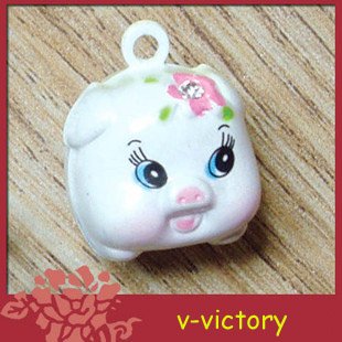 10 x Cartoon Bell Dog Pet Cat Collar Pig 2cm B2
