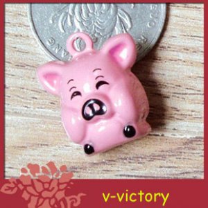 10 x Cartoon Bell Dog Pet Cat Collar Pig 2cm B3
