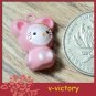 10 x Cartoon Bell Dog Pet Cat Collar Pink Mouse 2cm