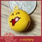 10 x Cartoon Bell Dog Pet Cat Collar Smile Face Icon Giggle 2cm