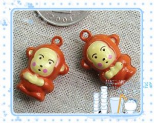 10 x Cartoon Bell Dog Pet Cat Collar Monkey  2cm A2