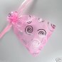 100pcs 9 x 12cm Pink Circle Organza Bag Jewelry gift Bag Wedding Accessory Pouch