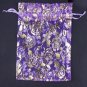 100pcs 9 x 12cm Purple Rose Organza Bag Jewelry gift Bag Wedding Accessory Pouch