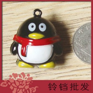 5 x  Big Cartoon Bell Dog Pet Cat Collar Penguin Animal 3cm
