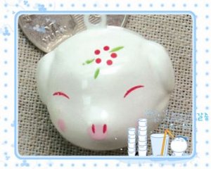 5 x  Big Cartoon Bell Dog Pet Cat Collar Pig Animal 3cm