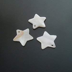 40pcs Shell Bead Star Pentagram Fitting 18mm