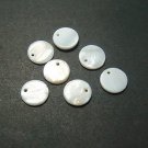 100pcs Shell Bead Round Disk Fitting 12.5mm