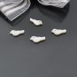 10pcs Shell Bead White Bird Fitting 15 x 6mm