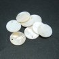 60pcs Shell Bead White Round Disk Fitting 20mm