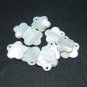 40pcs Shell Bead White Flower Fitting 17mm
