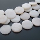 20pcs Shell Bead White Round disk Link Fitting 20mm