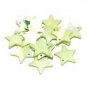 40pcs Shell Bead Green Star Pentagram Disk Fitting 18mm