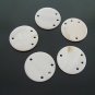 40pcs Shell Bead White Round Disk mult-holes Fitting 20mm