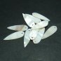 20pcs Shell Bead White Raindrop Fitting 35 x 11mm