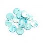 100pcs Blue Shell Bead Round Disk Fitting 12.5mm