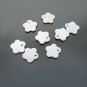 60pcs Shell Bead White Flower Fitting 12 x 12mm