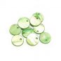 100pcs Green Shell Bead Round Disk Fitting 12.5mm