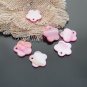 40pcs Shell Bead Red Flower Fitting 17mm