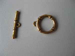 20 Sets Jewelry Repair DIY Bamboo Clasp Toggle Finding/jewelry accessory 13 X 12mm