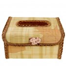 Original Bamboo Tissue BOOK  holder souvenir/gift Coffee