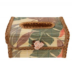 Original Bamboo Tissue BOOK  holder souvenir/gift Green
