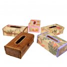 Original Bamboo Tissue BOOK  holder souvenir/gift Green 22 x 13.5 x 8