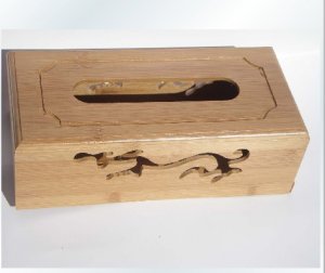 Original Bamboo Wood Dragon Tissue BOOK  holder souvenir/gift