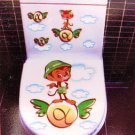 2pcs Cute Monkey Wall Sticker Art Toilet Bathroom Vinyl Decor