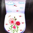 2pcs Flower Wall Sticker Art Toilet Bathroom Vinyl Decor B3