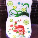 2pcs Girl Wall Sticker Art Toilet Bathroom Vinyl Decor