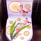 2pcs Moon Butterfly Wall Sticker Art Toilet Bathroom Vinyl Decor