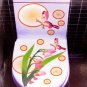 2pcs Moon Butterfly Wall Sticker Art Toilet Bathroom Vinyl Decor