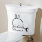 2pcs Rabbit Butterfly Wall Sticker Art Toilet Bathroom Vinyl Deco B2r