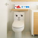 2pcs Girl Face Wall Sticker Art Toilet Bathroom Vinyl Deco B2r