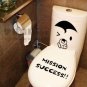 2pcs Mission Success Wall Sticker Art Toilet Bathroom Vinyl Deco B2r