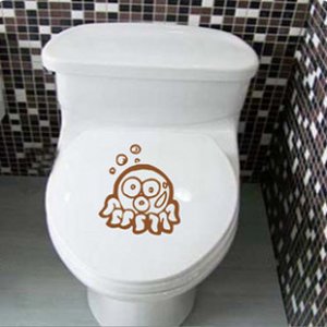 2pcs Octopus Wall Sticker Art Toilet Bathroom Vinyl Deco B3